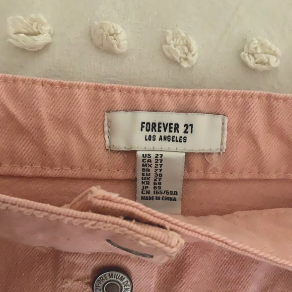 Pink Forever 21 denim skirt - Picture 3 of 4